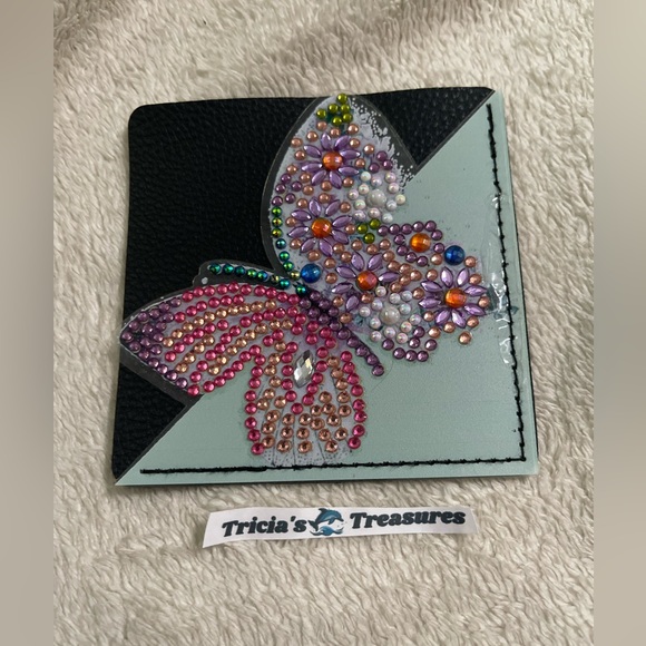 Butterfly Handcrafted Rhinestone Embellished Bookmark - Picture 1 of 4